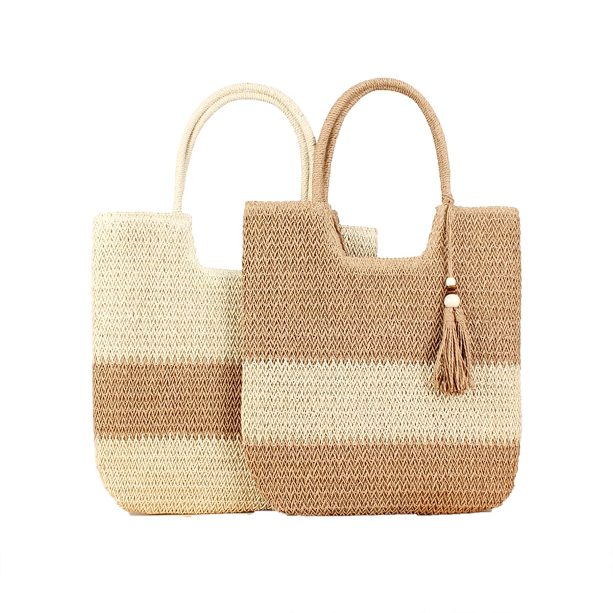 Large Capacity Straw Woven Tote Bag-2yzshop