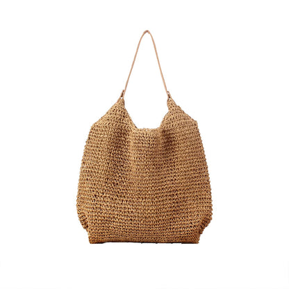 Eco-Friendly Large Capacity Minimalist Straw Tote Bag-2yzshop