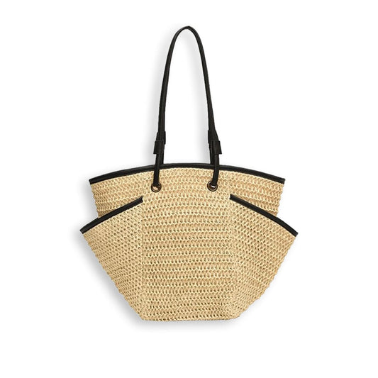 Double-Layered Large-Capacity Straw Tote Bag-2yzshop