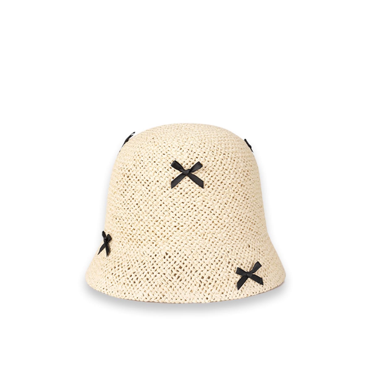 Bowknot Bucket Straw Hat-2yzshop