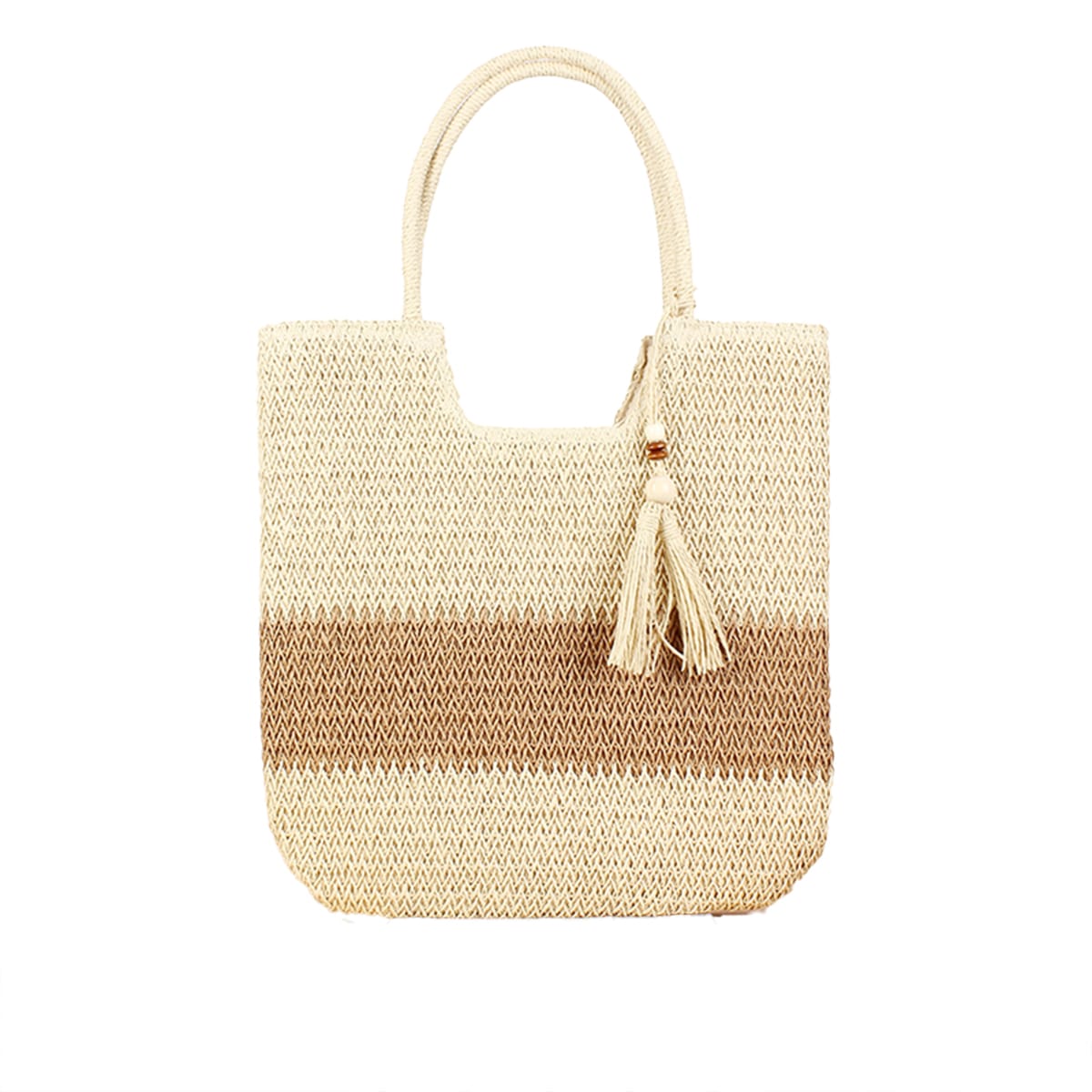 Large Capacity Straw Woven Tote Bag-2yzshop