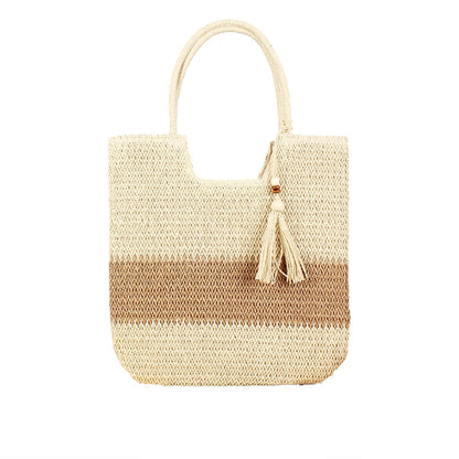 Large Capacity Straw Woven Tote Bag-2yzshop