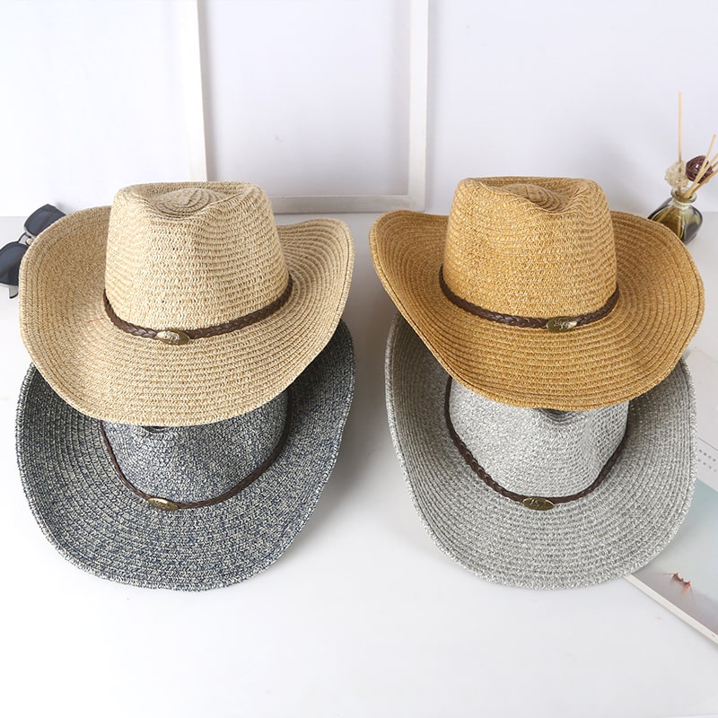 Folding Straw Cowboyhat-2yzshop