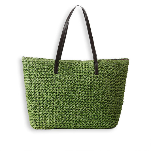 Minimalist Straw Tote Bag