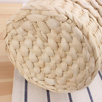 Straw Woven Shell Bucket Handbag-2yzshop