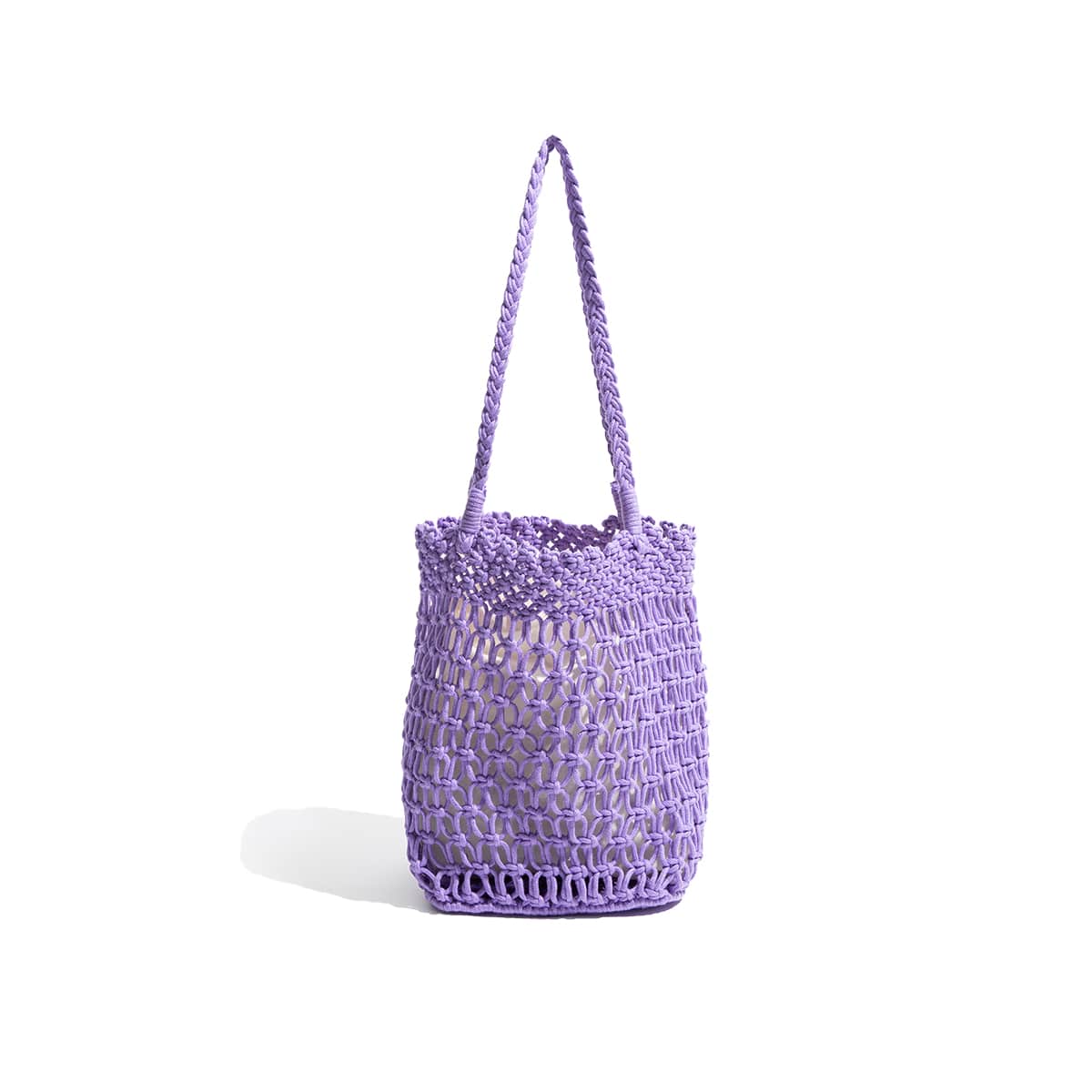 Round Cotton Rope Straw Shoulder Bag-2yzshop