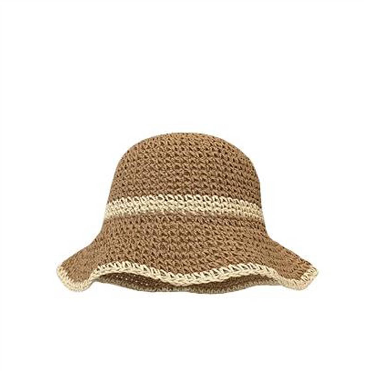 Fresh and Natural Bucket Straw Hat-2yzshop