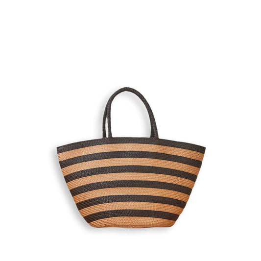 Striped Straw Large-Capacity Tote Bag-2yzshop