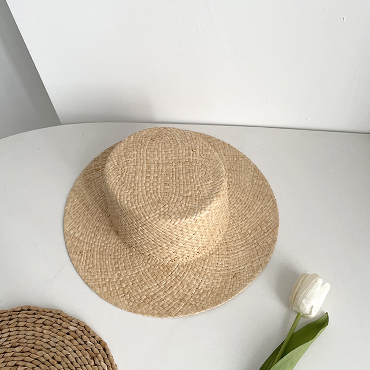 Classic Fashionable Raffia Jazzhat-2yzshop