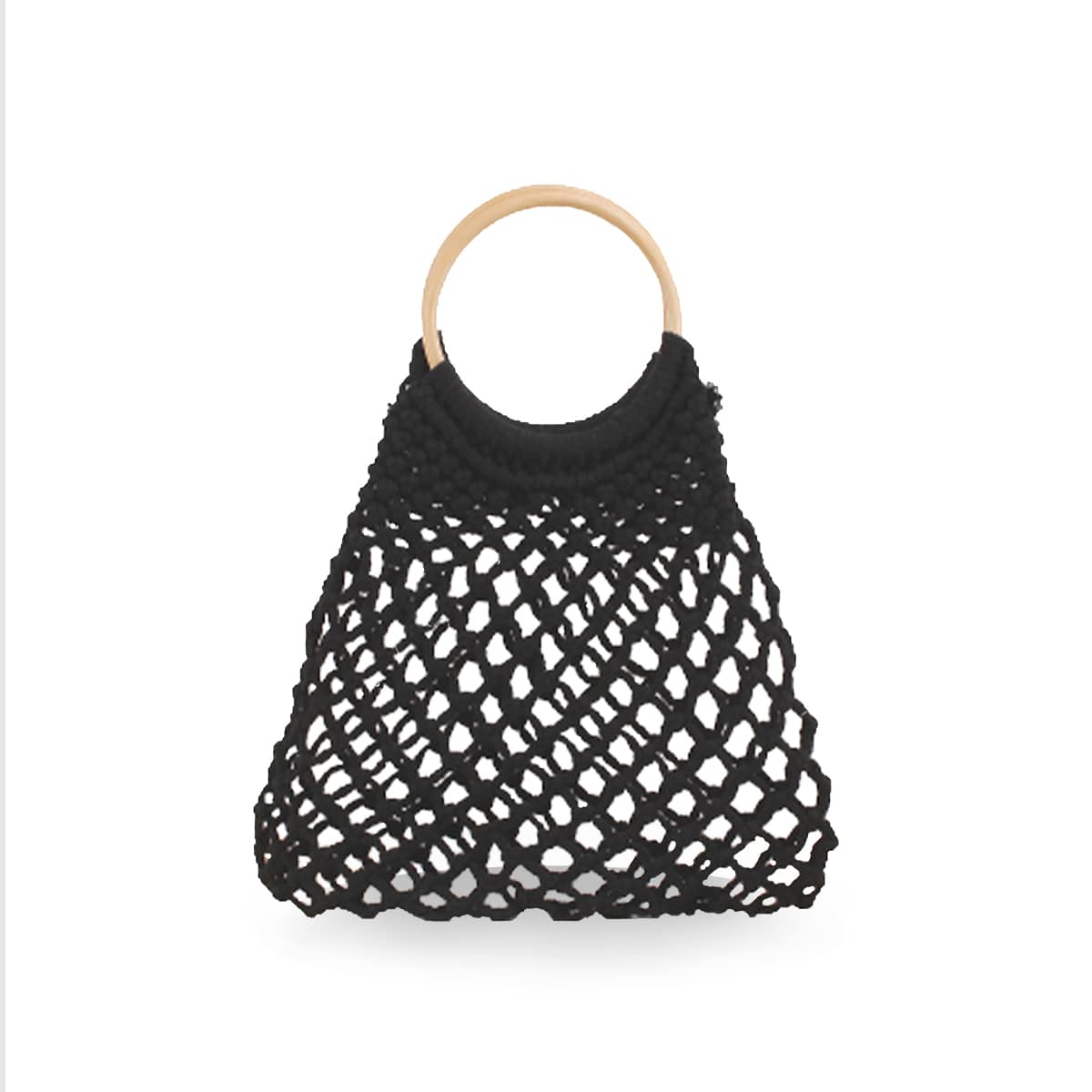 Handwoven Cotton Rope Net HandBag-2yzshop