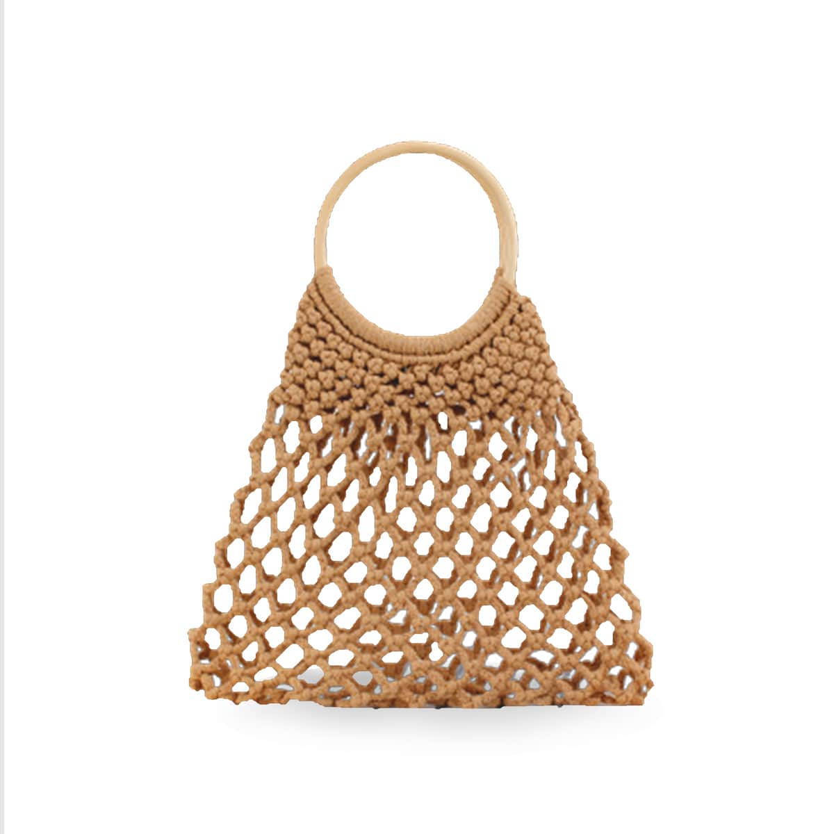 Handwoven Cotton Rope Net HandBag-2yzshop