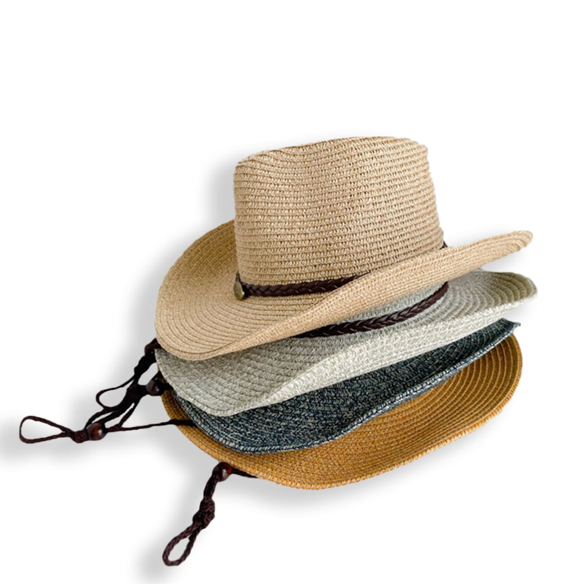 Folding Straw Cowboyhat-2yzshop