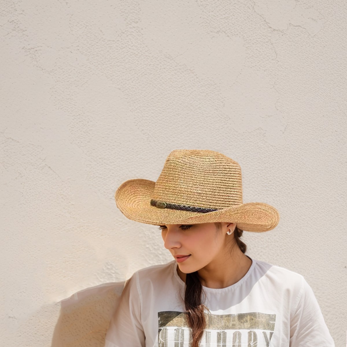 Folding Straw Cowboyhat-2yzshop