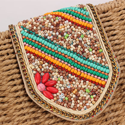 Colorful Straw Crossbody Bag-2yzshop