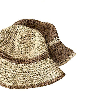 Fresh and Natural Bucket Straw Hat-2yzshop