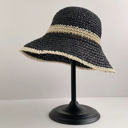 Fresh and Natural Bucket Straw Hat-2yzshop